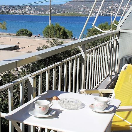 Apartment Sea View In Front Of The Beach Of Agia Marina Pórto Ráfti Extérieur photo